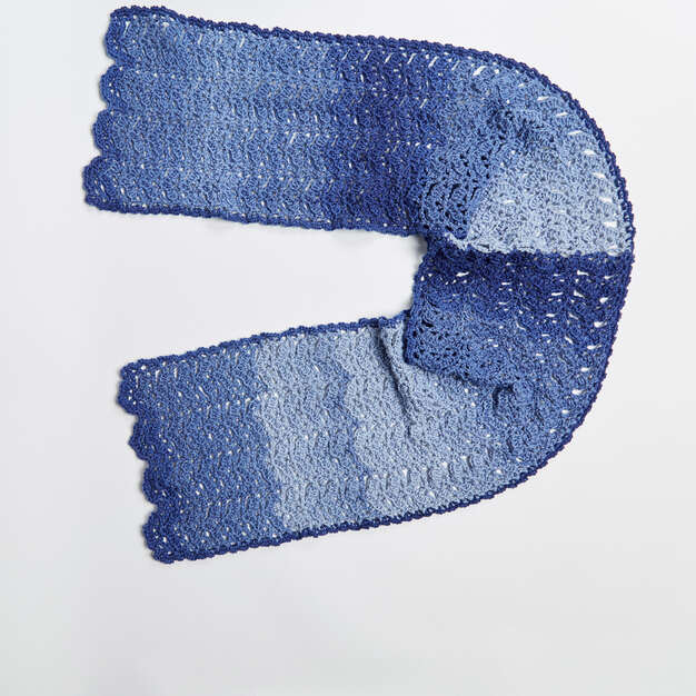 Free Comfortable Color Crochet Shawl Pattern