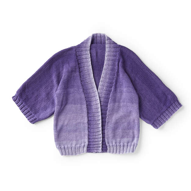 Patrón de chaqueta de punto estilo kimono gratis