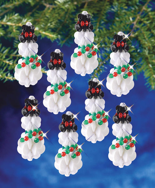 Sunburst Snowmen Beaded Ornament Kit