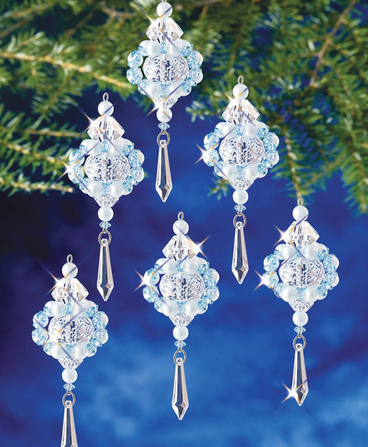 Winter's Elegance Beaded Ornament Kit