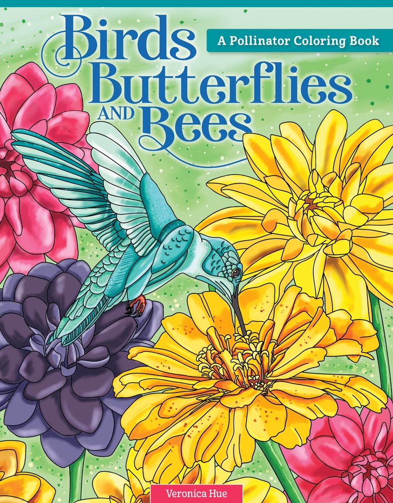 Birds, Butterflies and Bees Coloring Book