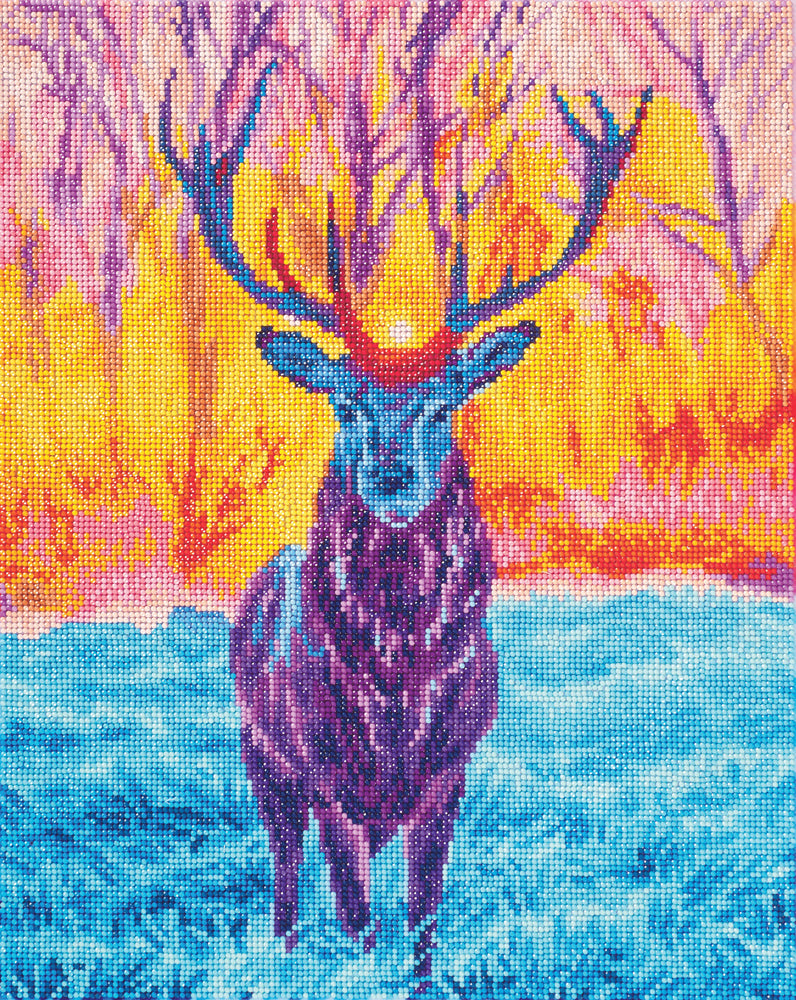 Stag at Sunrise Diamond Painting Kit