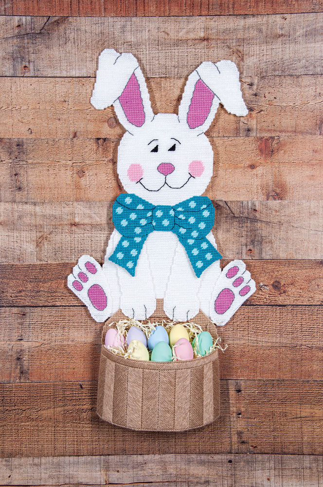 Bunny Basket Plastic Canvas Wall Hanging Kit