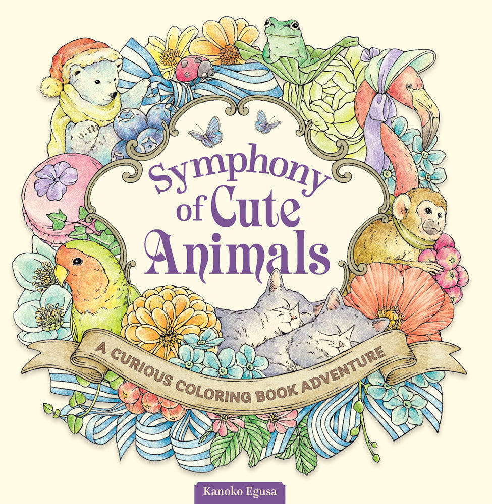 Symphony of Cute Animals Coloring Book