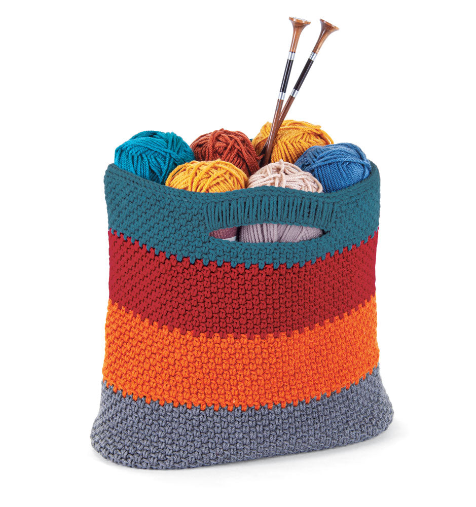 Striped Crochet Bag