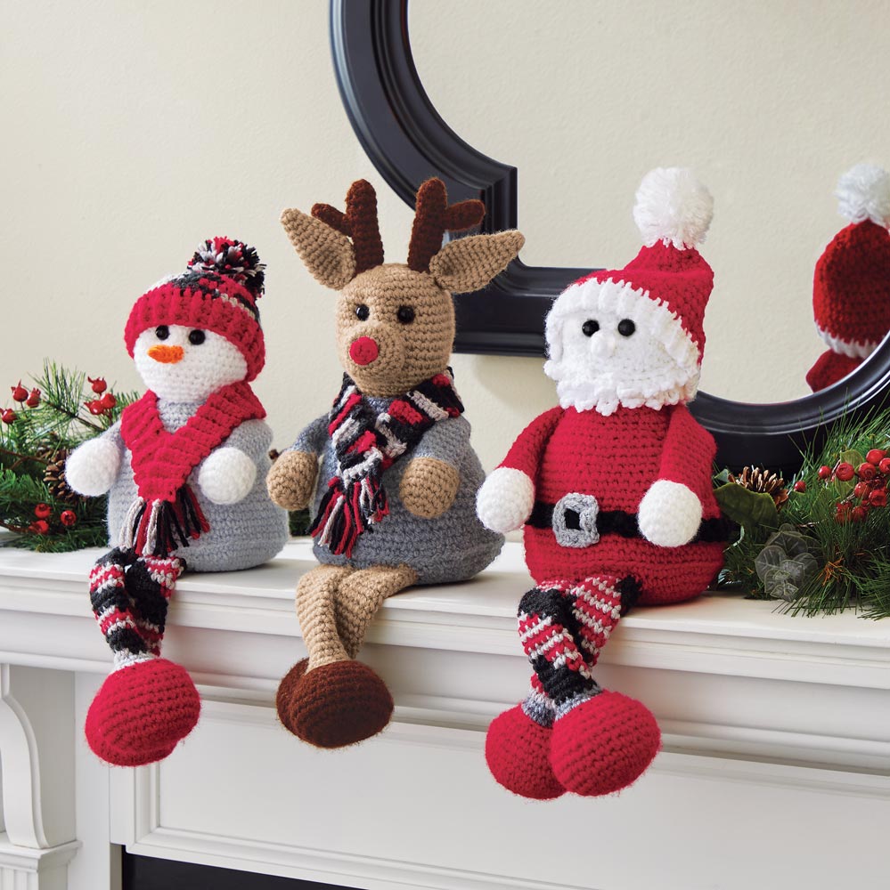 Holiday Shelf Sitters Crochet Kit