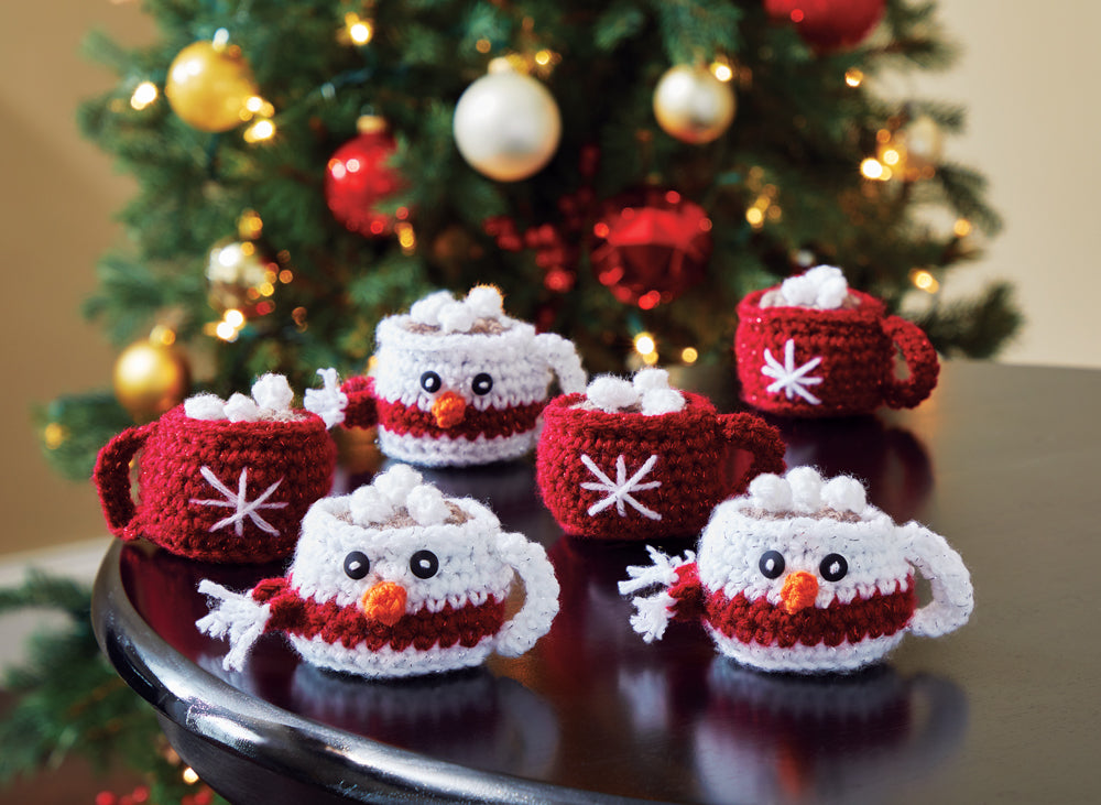 Hot Cocoa Crochet Ornaments