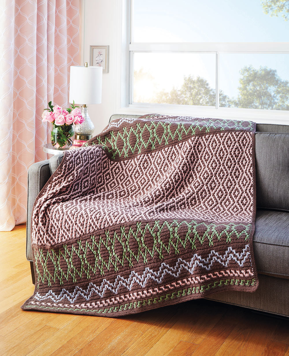 Succulent Mosaic Afghan