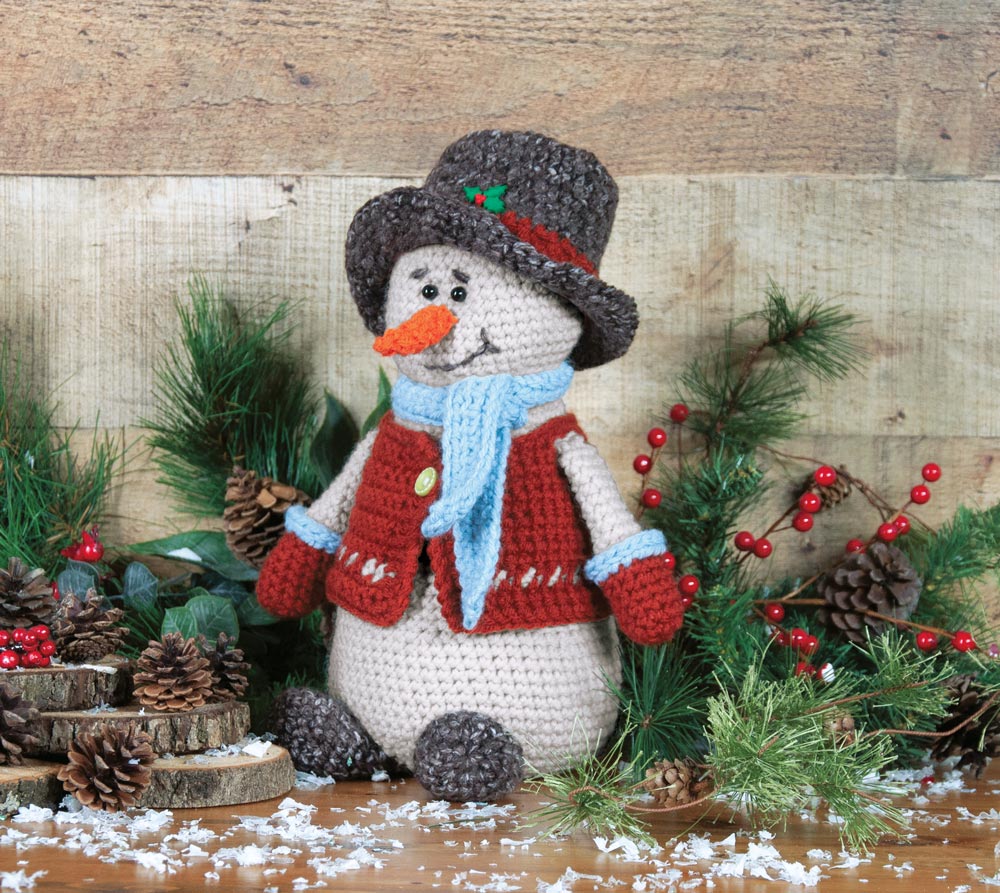 Snowman Counted Cross Stitch Hoop Kit – Mary Maxim