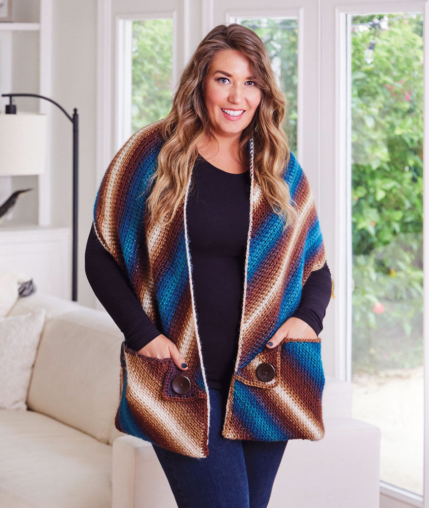 Patrón de chal de bolsillo prisma