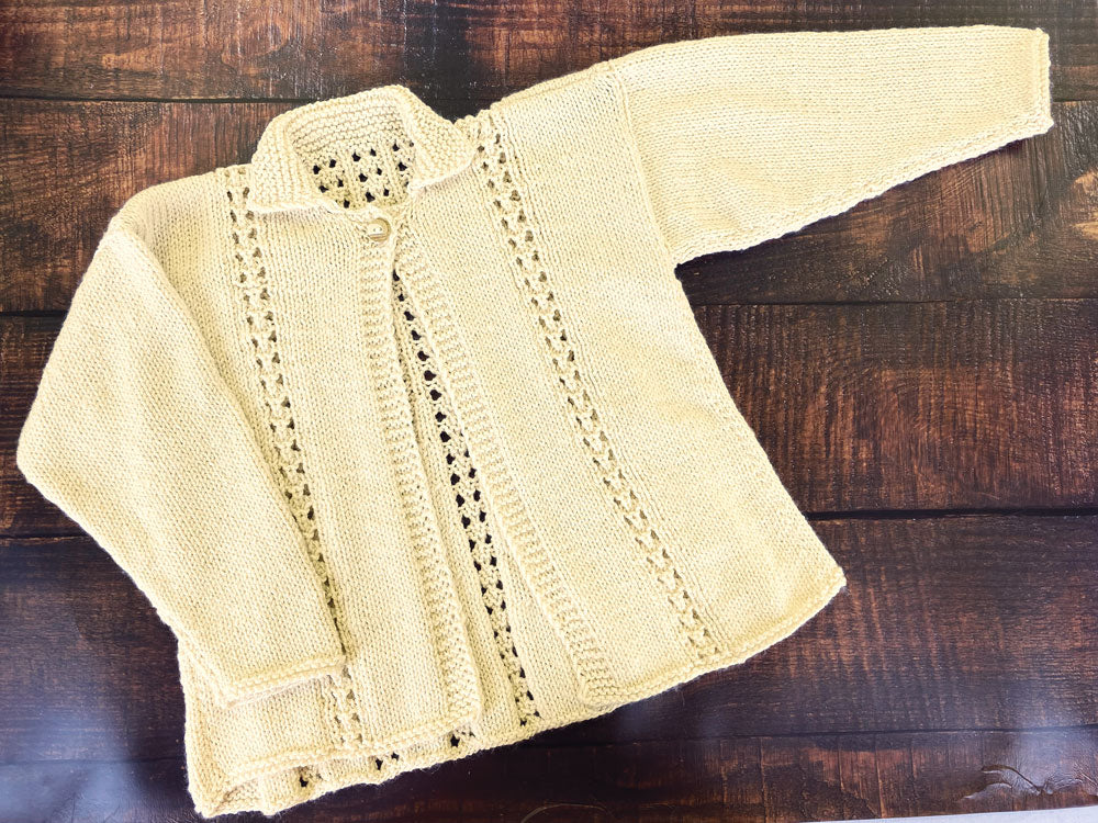 Child's Eyelet Cardigan