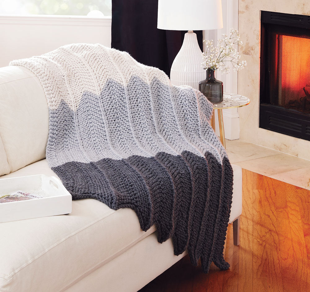 Modèle de couverture à rayures ondulées