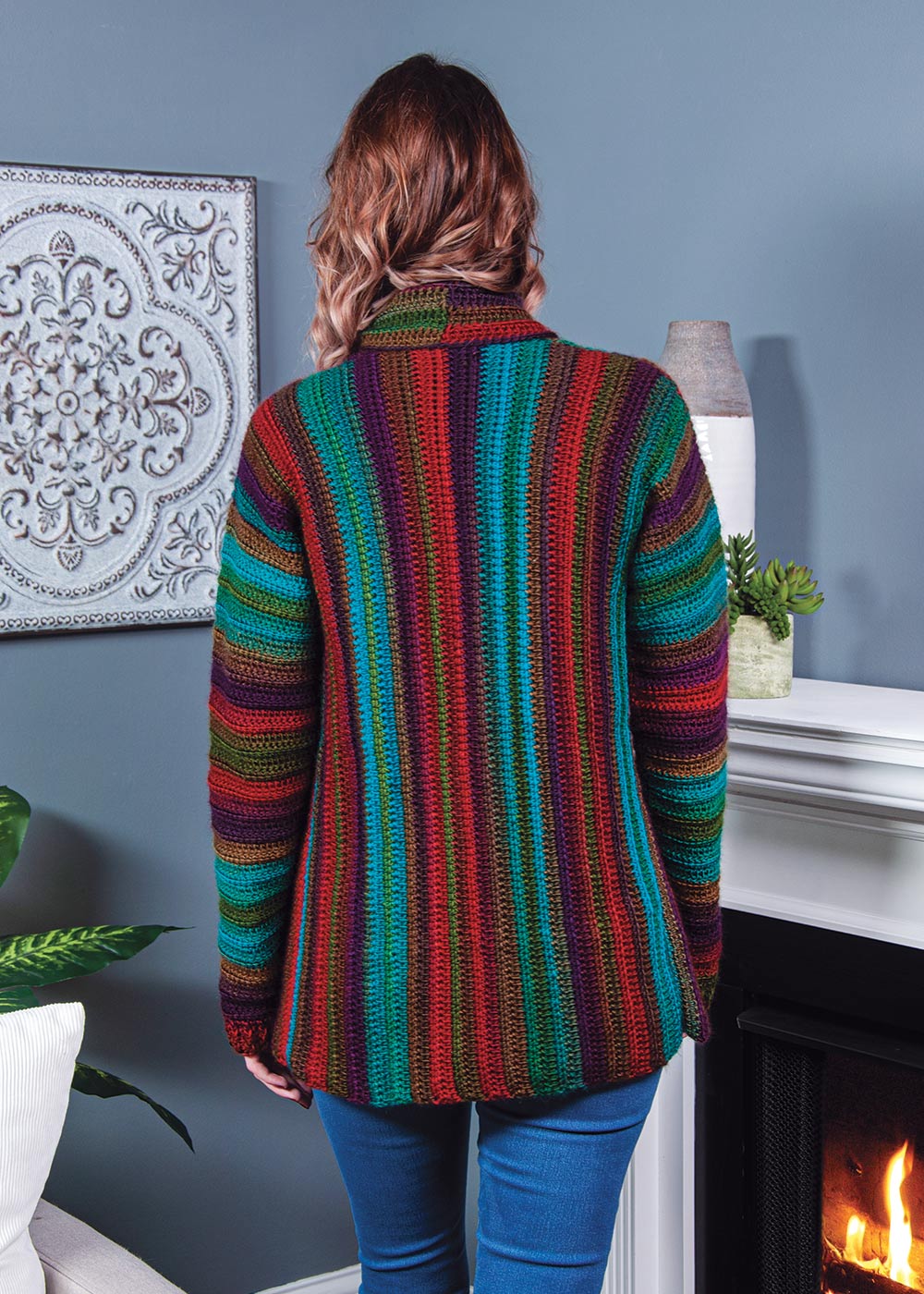 Crocheted Prism Cardigan