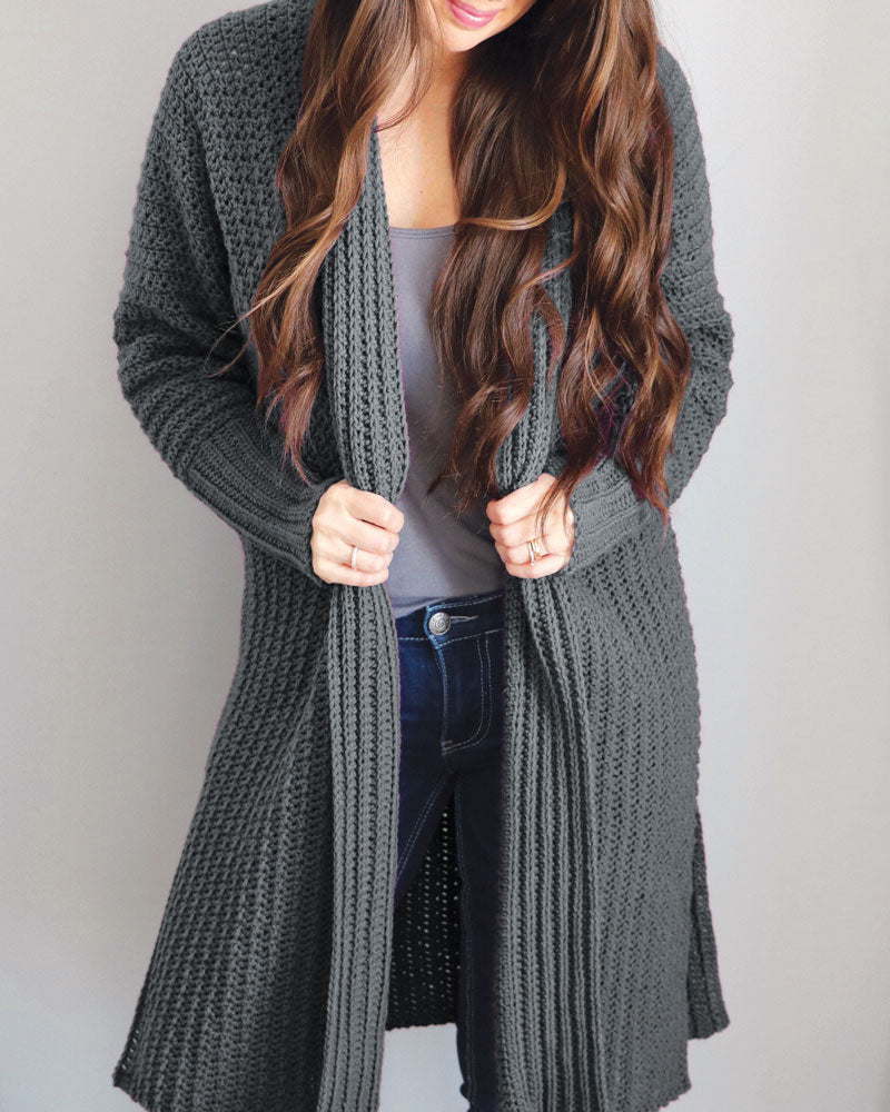 Mauve-a-lous Duster Cardigan