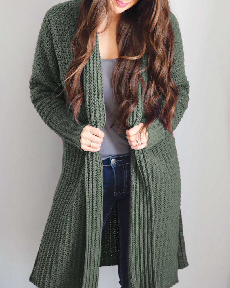 Mauve-a-lous Duster Cardigan