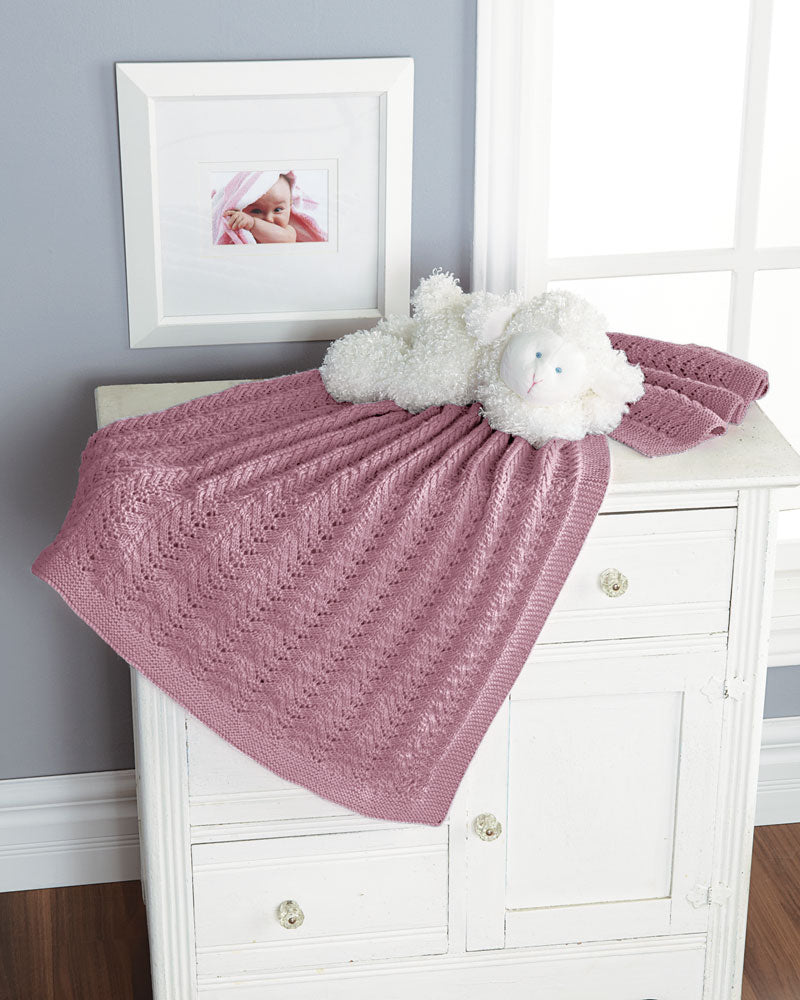 Couverture à chevrons en dentelle