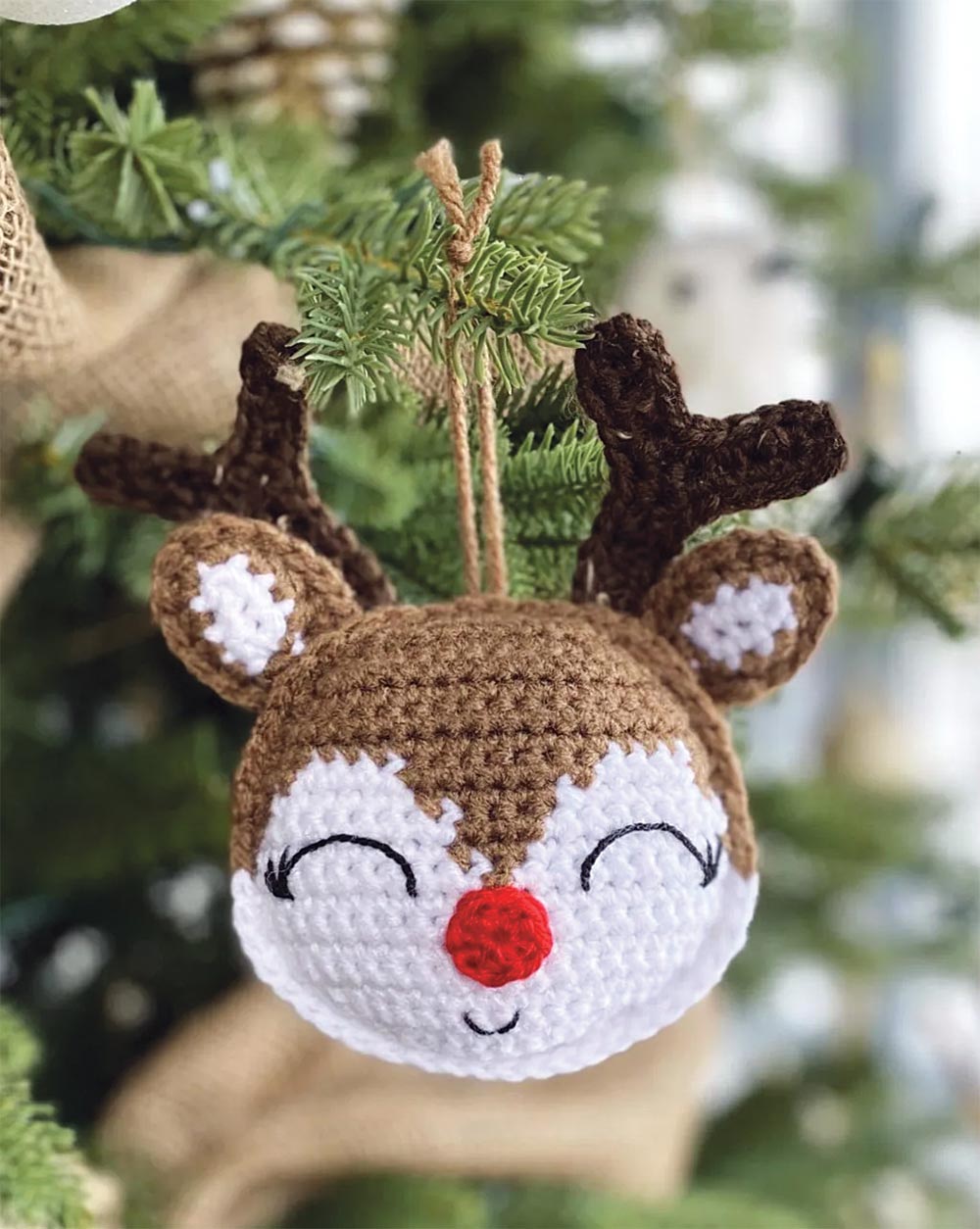 Crochet Christmas Ornament Kits 22 Rudolph the Reindeer Crochet Ornaments