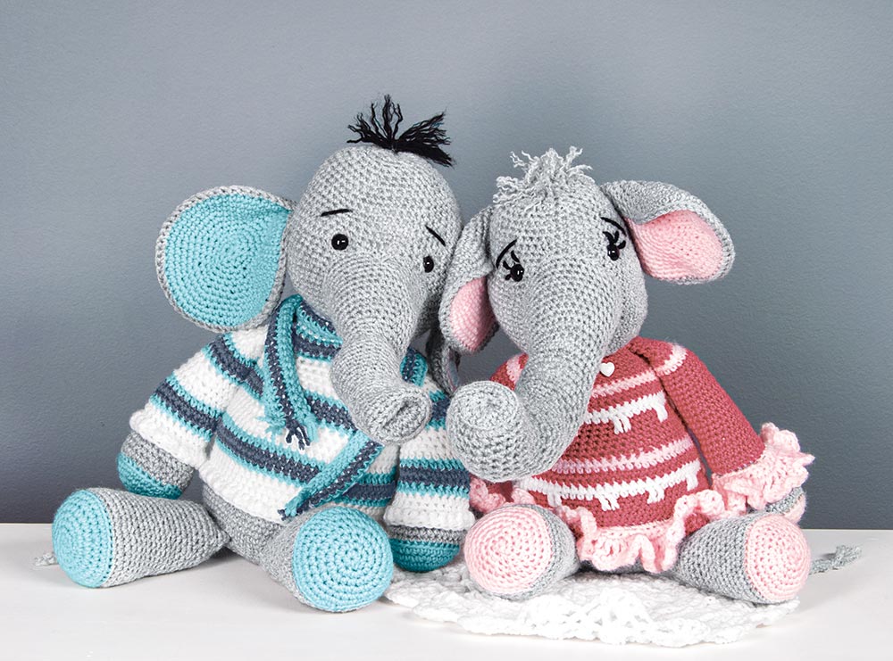 Kits de poupées éléphant Eric et Emily