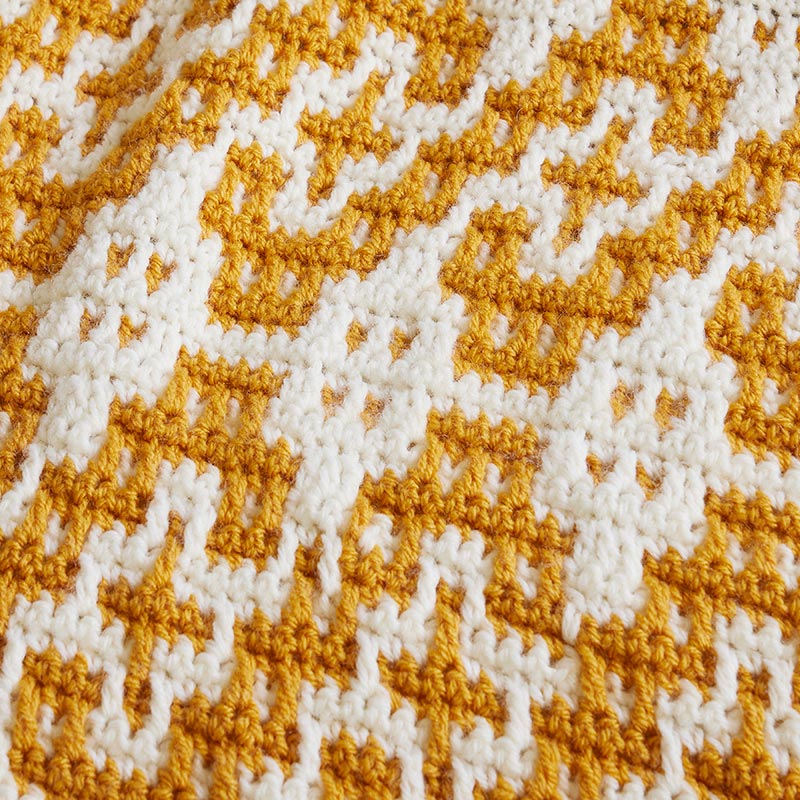 Mosaic Crochet Blanket