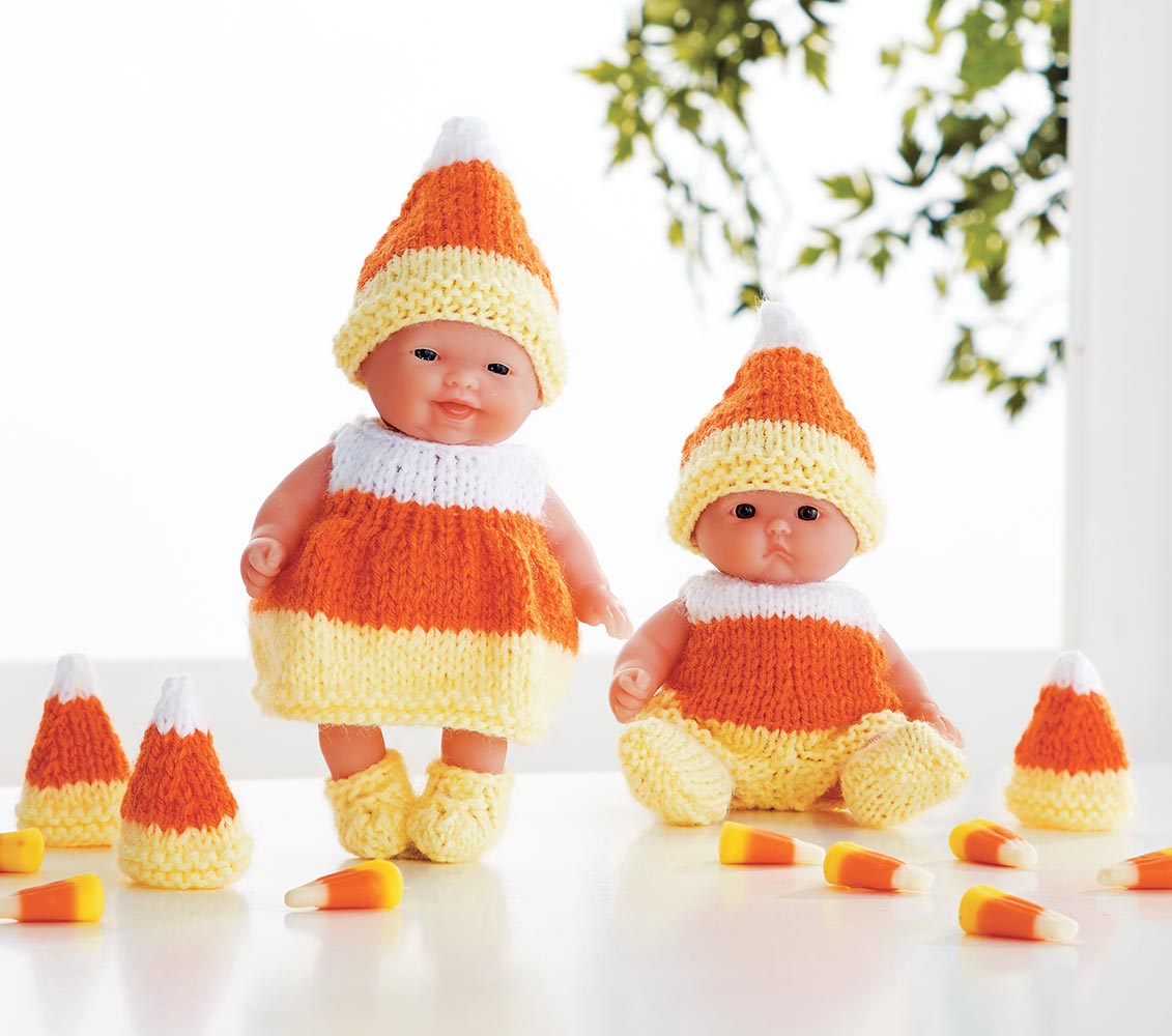 Modèle de tenue de poupée pour enfants Candy Corn