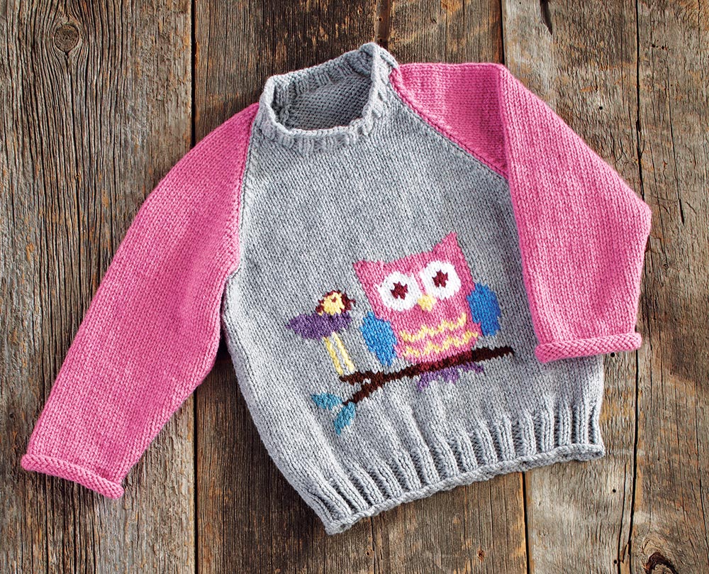 Kids Owl Pullover Pattern