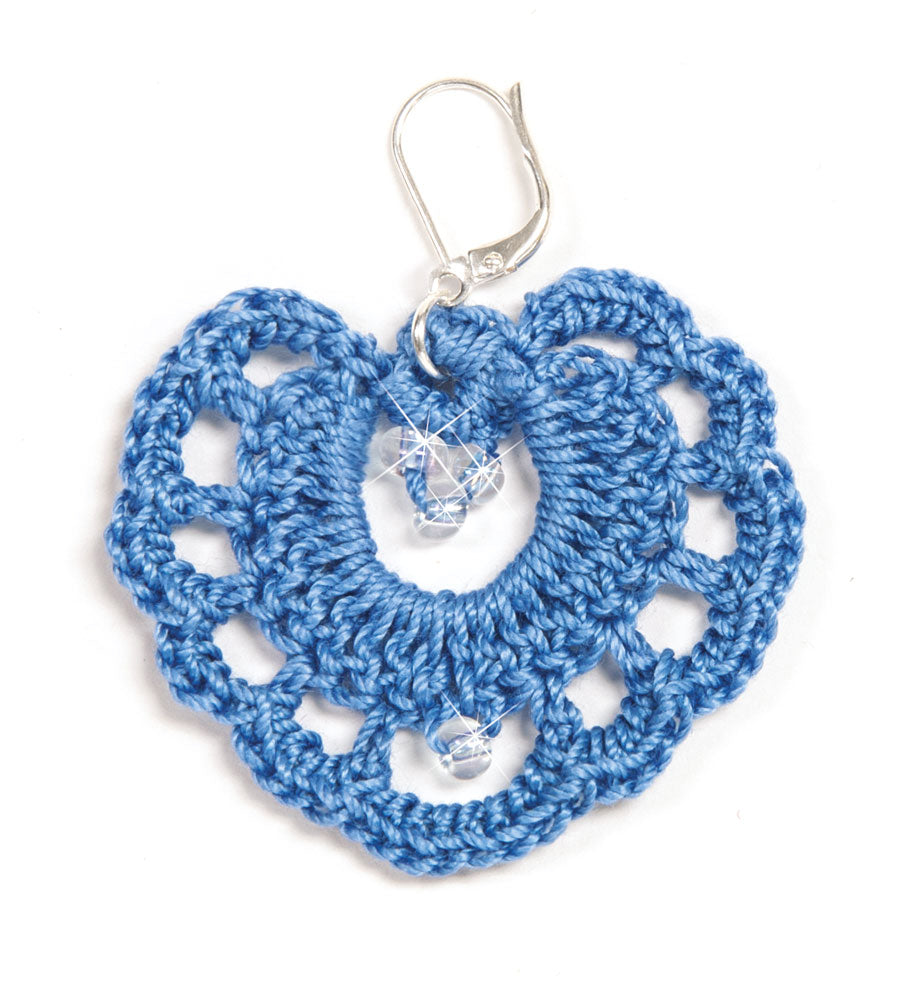 Patrón de aretes con cuentas de crochet