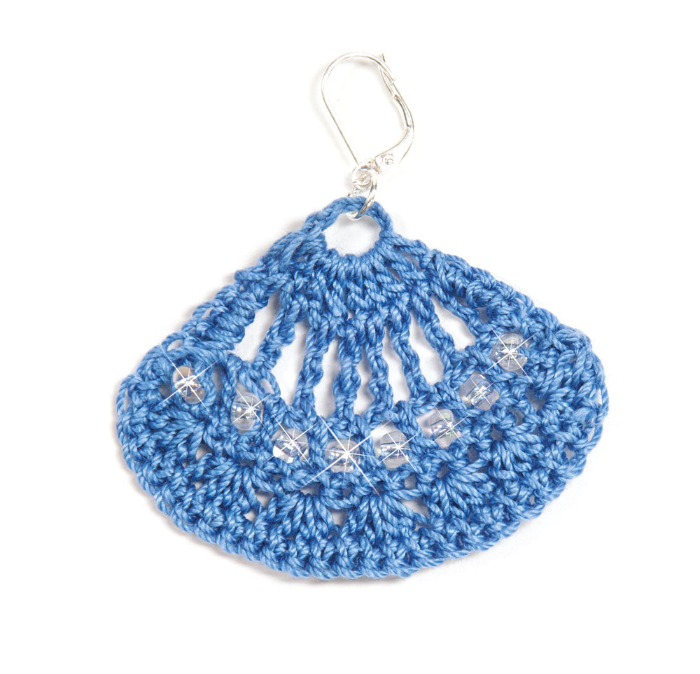 Patrón de aretes con cuentas de crochet