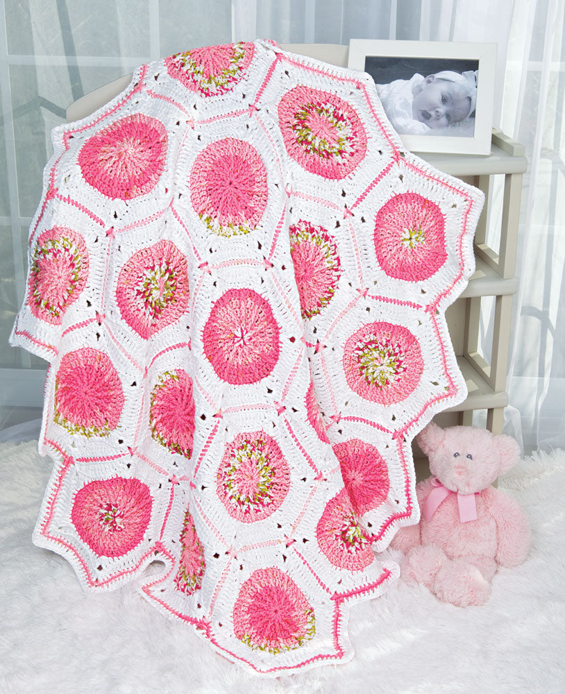 Pinwheel Motif Baby Blanket Pattern