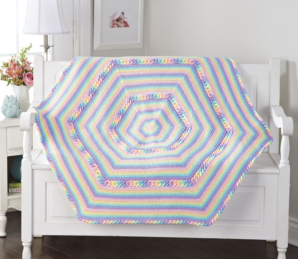 Rainbow Sherbet Baby Blanket Pattern