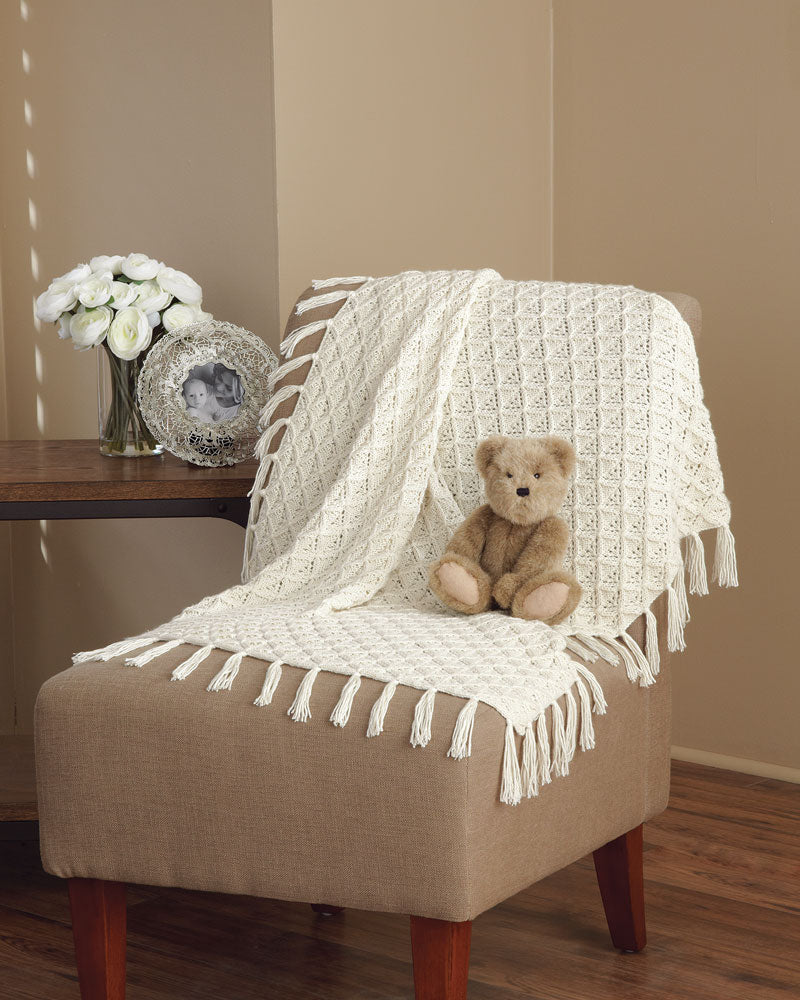 Patrón de manta de bebé victoriana