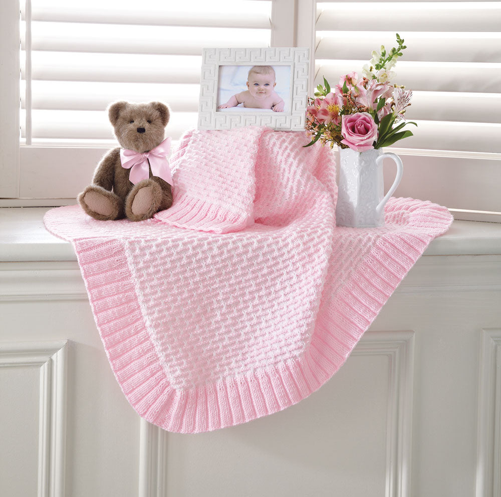 Patrón de manta de bebé texturizada