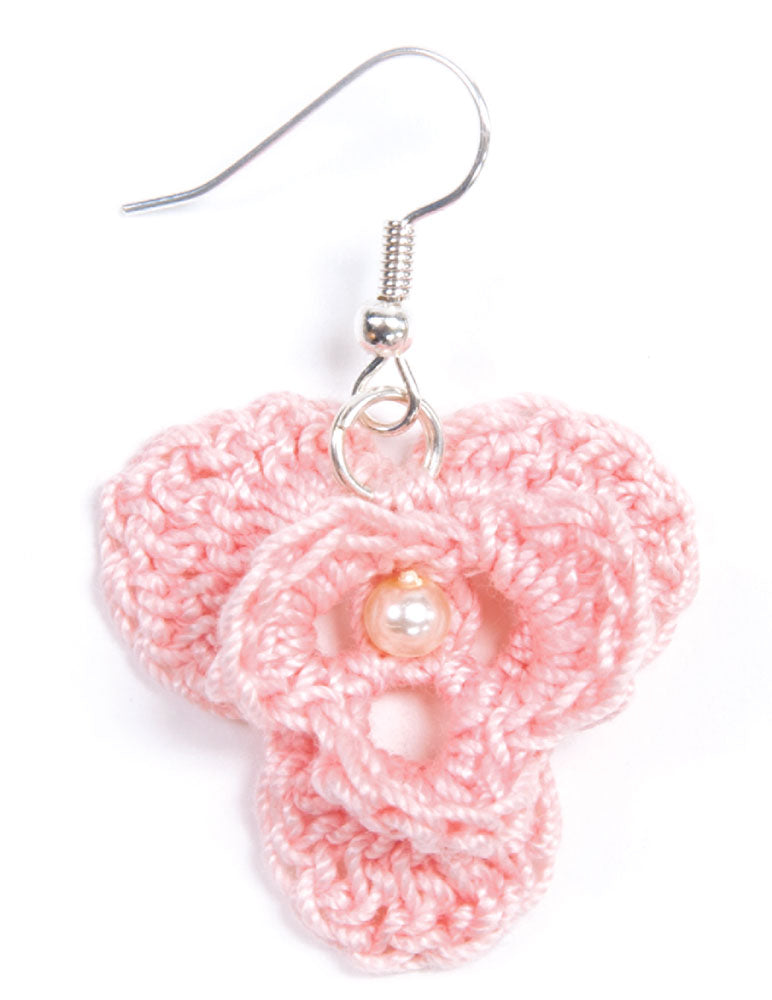 Patrón de aretes con cuentas de crochet