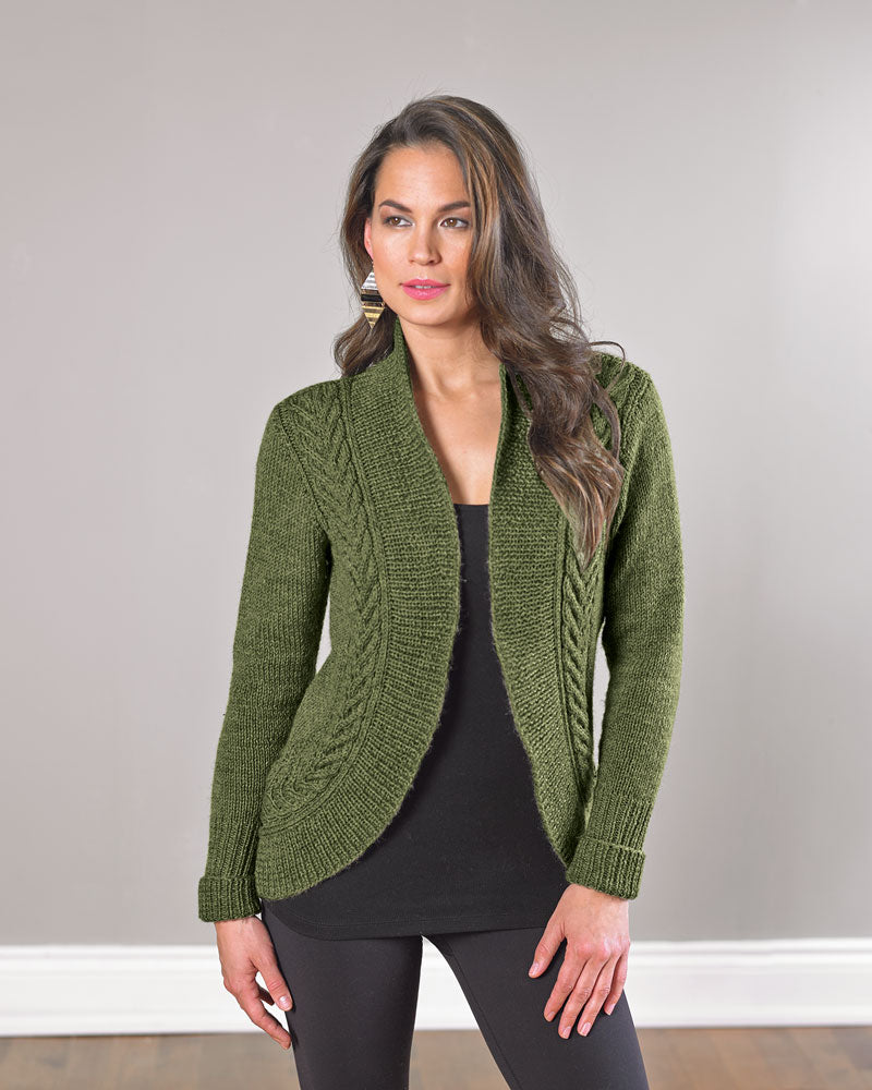 V-Cable Cardigan Pattern