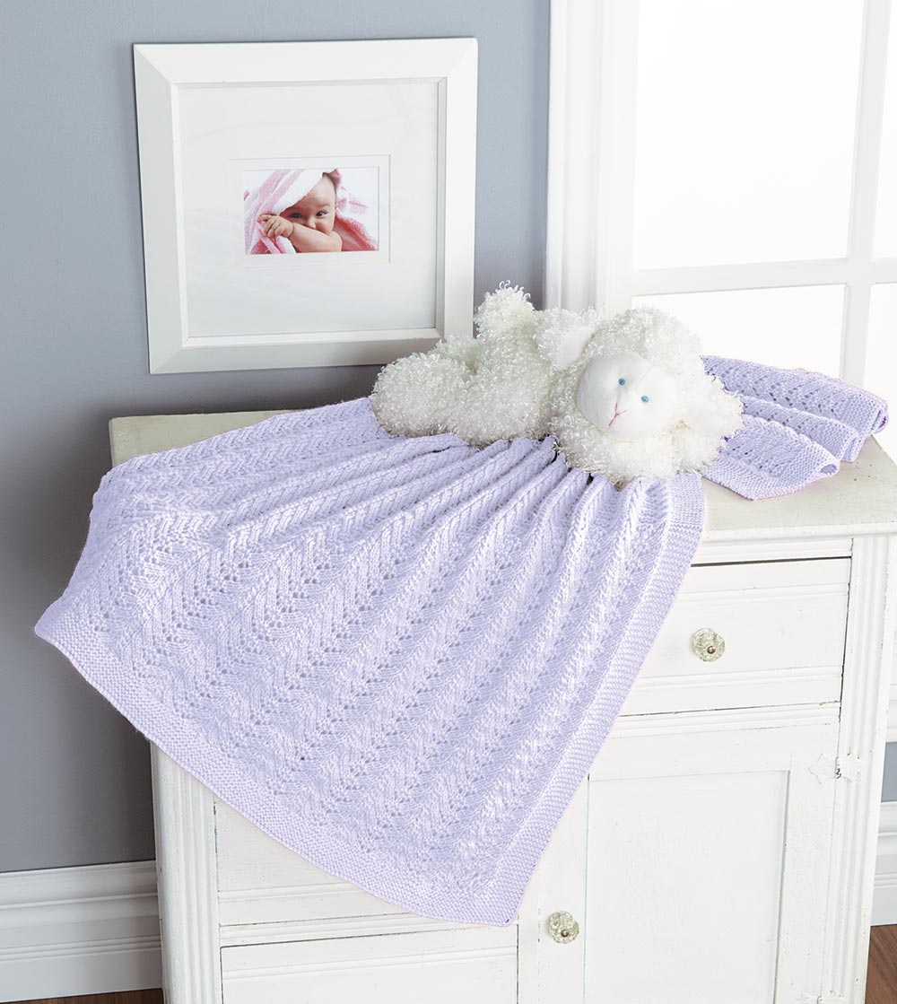 Lace Chevron Baby Blanket Pattern