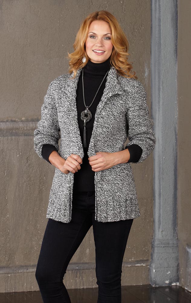 Patrón de cárdigan Ragg