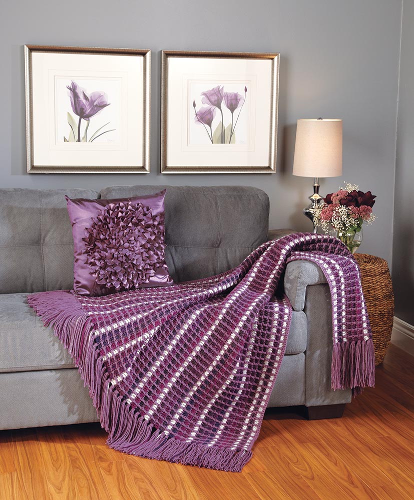 Squares and Ladders Afghan Pattern