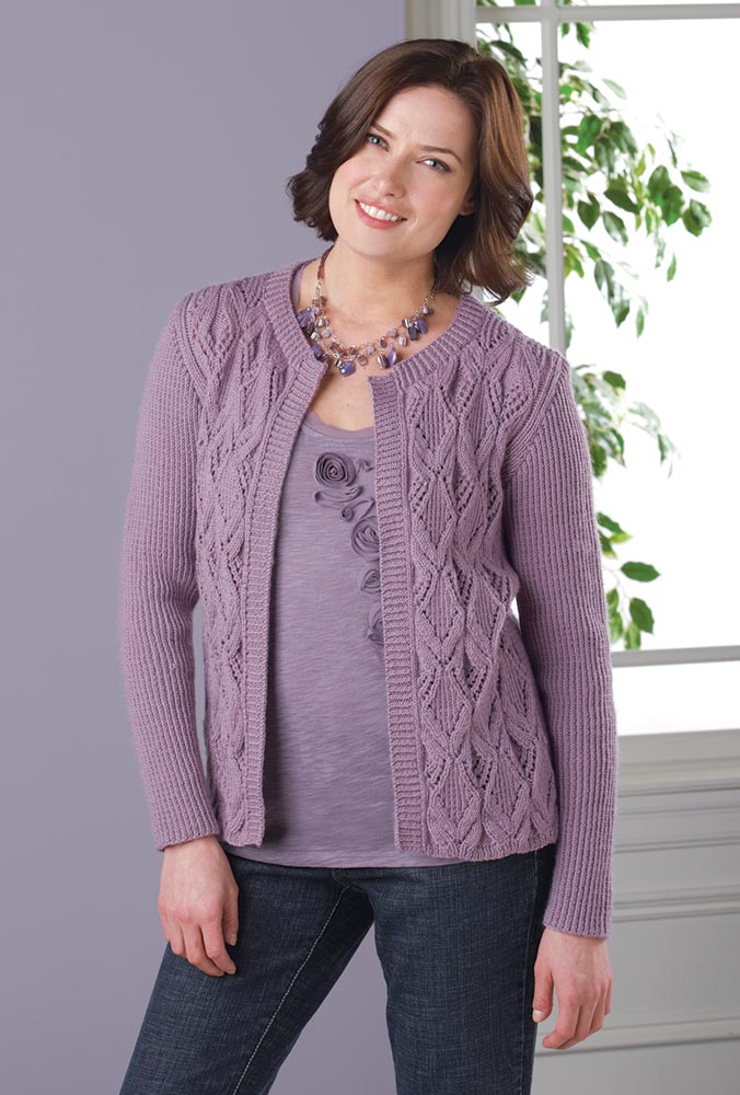Lacy Ribs Cardigan Pattern