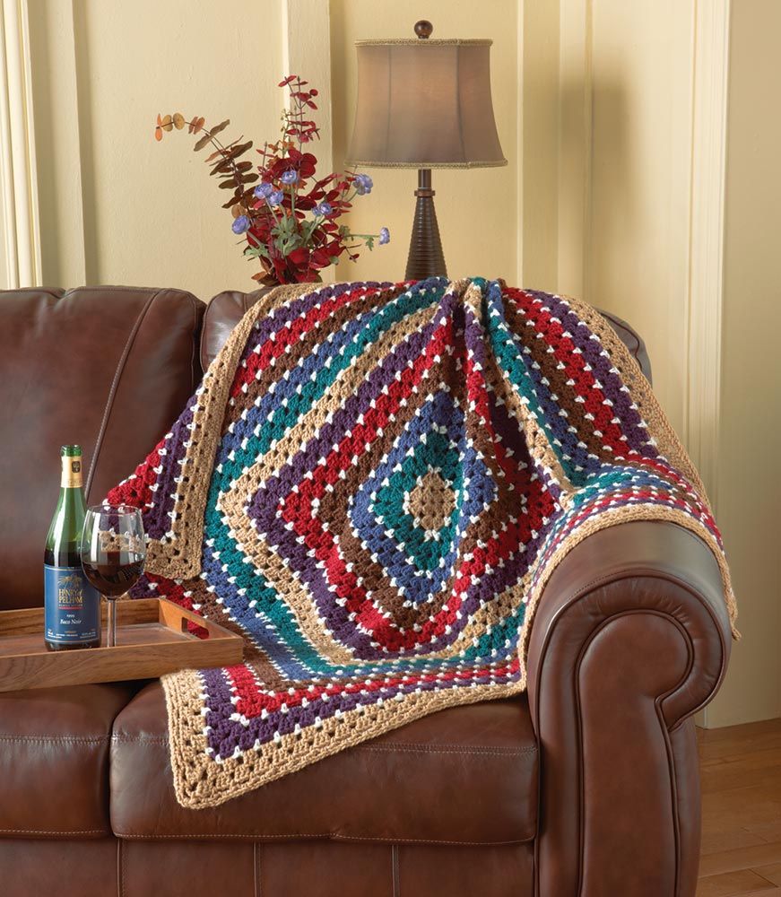 Modèle de jeté carré