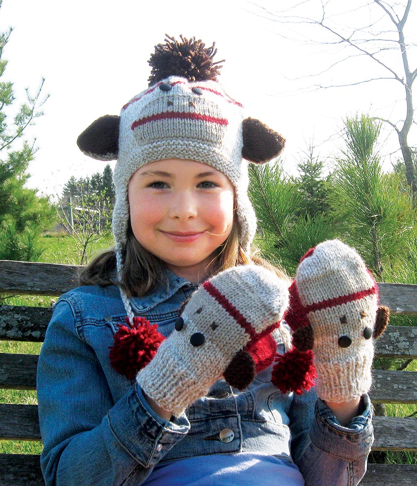 Monkey Hat & Mitts Pattern