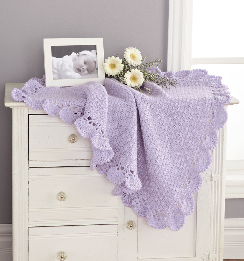 Scalloped Border Baby Blanket Pattern