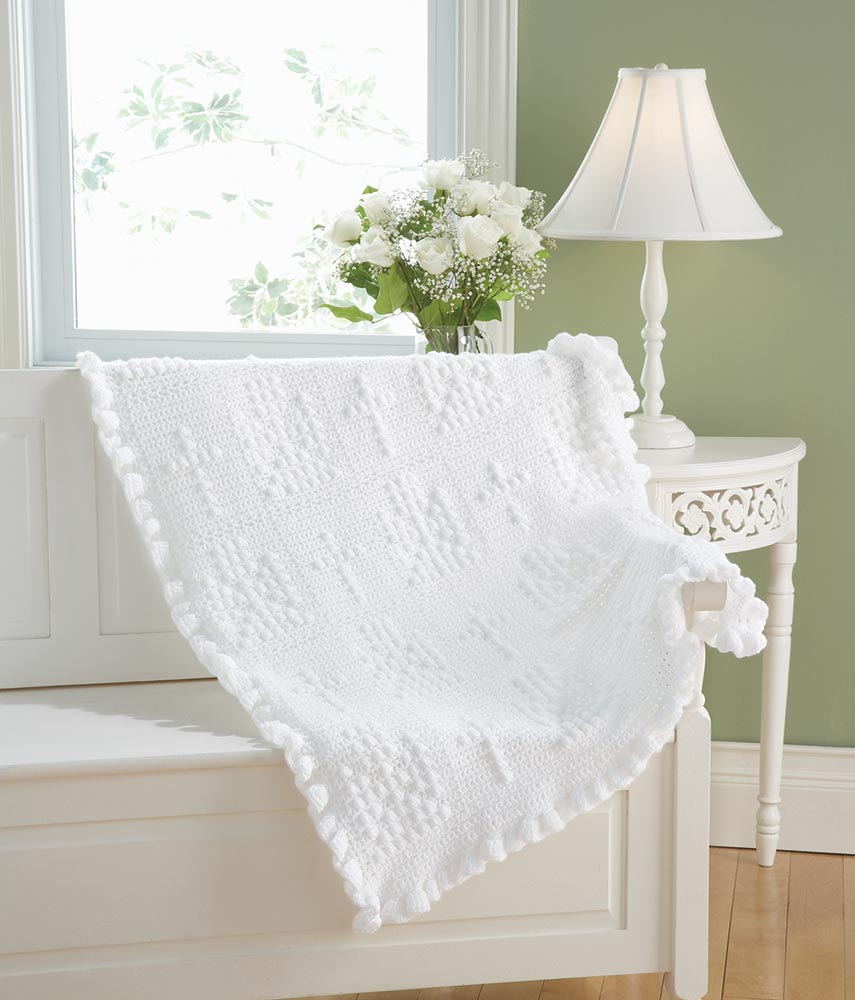 Patrón de manta de bebé de ángeles celestiales