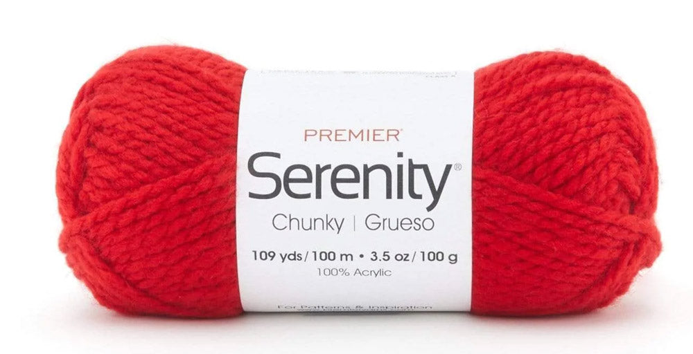 Premier Serenity Chunky Yarn - Solid-Molten Lava