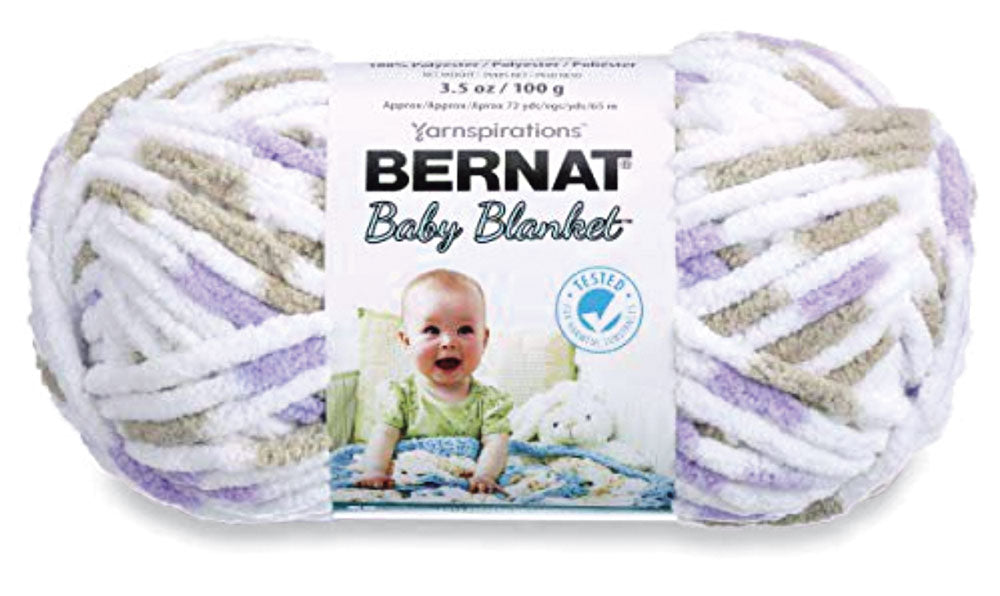 Bernat Plush Knitting Yarn in Ocean Break | Size: 250gr/8.8oz | Pattern: Knit | by Yarnspirations