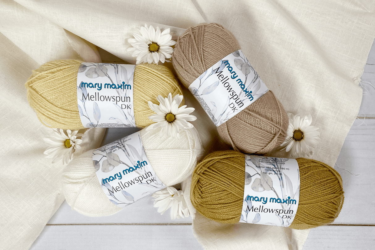Mary Maxim Mellowspun Light Neutrals Premium Acrylic Yarn