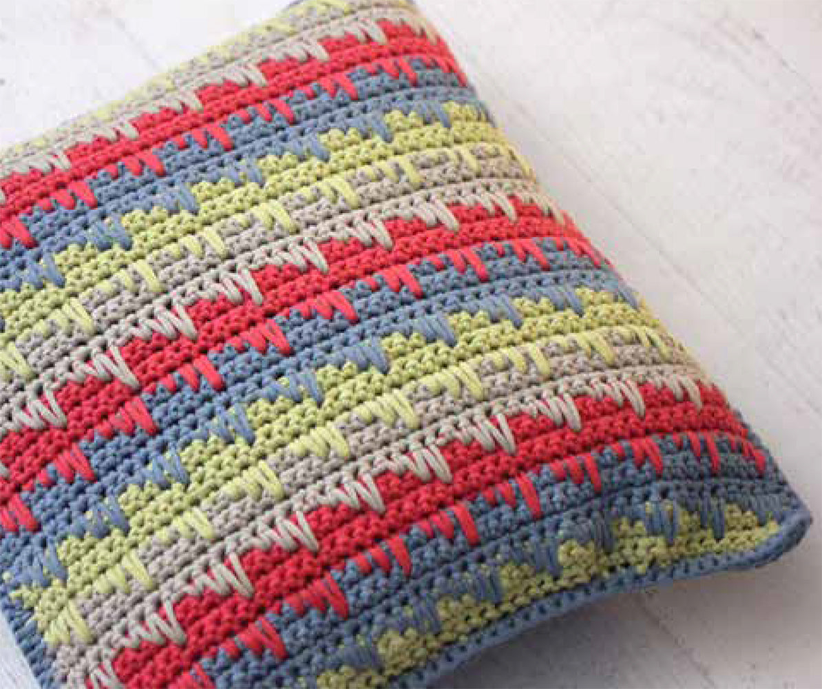Free Reversible Spike Stitch Pillow Cover Pattern