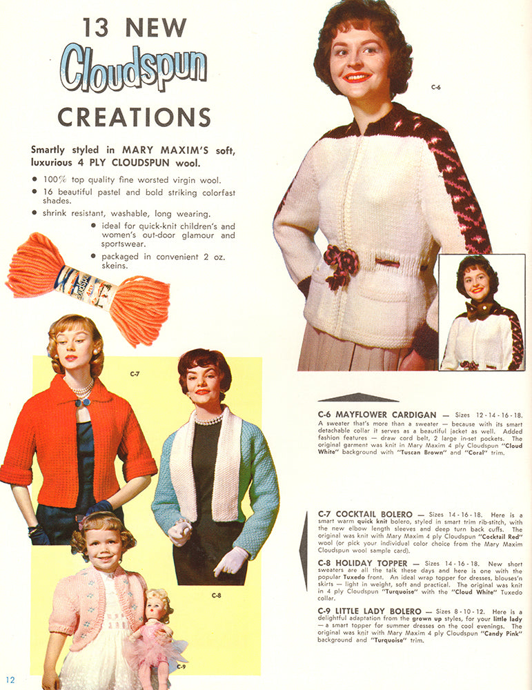 Folleto de patrones de tejido Cloudspun