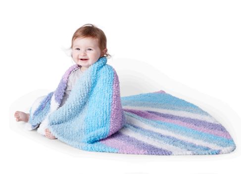 Patrón de manta de punto de rayas de sueño gratis