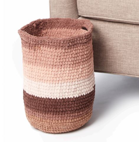 Patrón de cesta de almacenamiento de ganchillo gratis