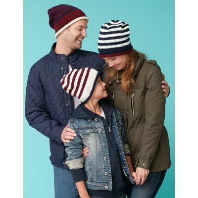 Free Striped Beanies Pattern