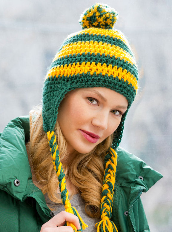 Modèle de chapeau à oreillettes Team Cheers gratuit